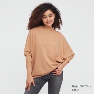 Uniqlo Orange Oversized Dolman Tee